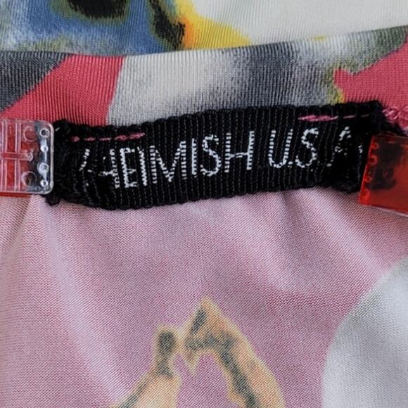 Heimish USA Womens Medium Floral Crew Neck Tee w Sequined Pocket - Picture 5 of 6